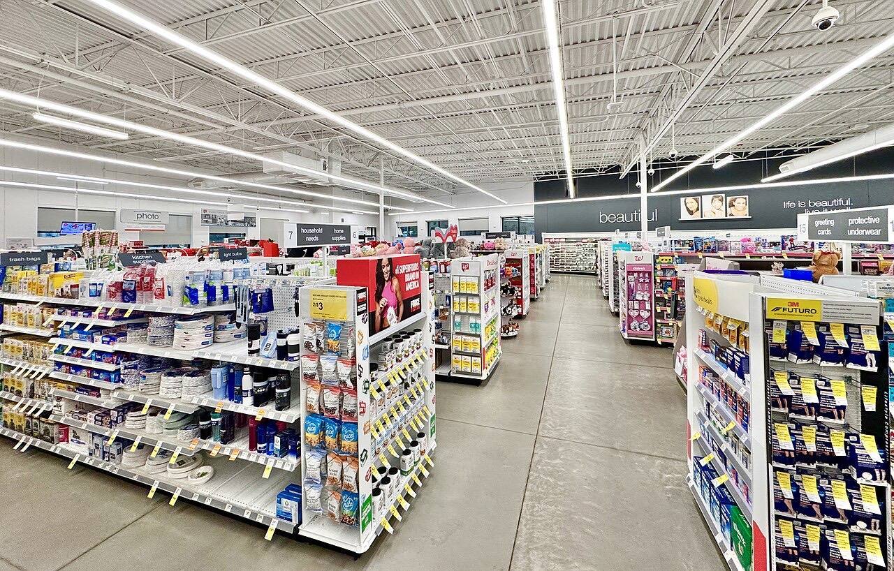 The interior of a Walgreens pharmacy in Murphy, North Carolina, United States